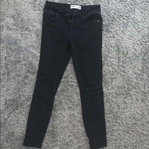 Black jeans from garage